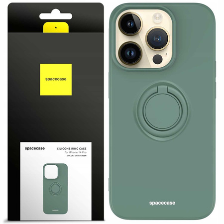 Spacecase Silicone Ring iPhone 14 Pro dark green