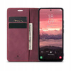 Etui z klapką Spacecase Wallet do Galaxy A56 5G czerwone