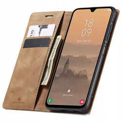 Etui z klapką Spacecase Wallet do Galaxy A26 5G jasno brązowe