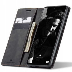 Etui z klapką Spacecase Wallet do Galaxy A72 5G czarne
