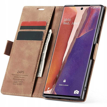 Spacecase Wallet Galaxy Note 20 light brown