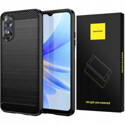 Spacecase Carbon Oppo A17 czarny