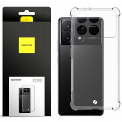 Etui Spacecase Anti-shock do Poco F6 Pro przezroczyste