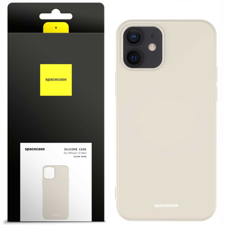 Spacecase Silicone Case iPhone 12 Mini bone