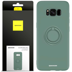 Spacecase Silicone Ring Galaxy S8 dark green