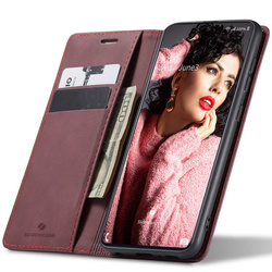 Etui z klapką Spacecase Wallet do Galaxy A71 czerwone