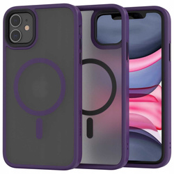 Etui Spacecase Hybrid Mag do iPhone 11 ciemno fioletowe