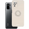 Etui Spacecase Silicone Ring do Redmi Note 10/10s kremowe