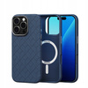Etui skórzane Spacecase Classy Mag do iPhone 16 Pro granatowe