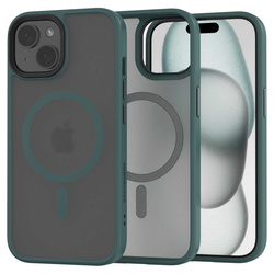 Etui Spacecase Hybrid Mag do iPhone 15 ciemno zielone