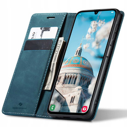 Etui z klapką Spacecase Wallet do Galaxy A24 niebieskie
