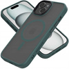Etui Spacecase Hybrid Mag do iPhone 15 ciemno zielone