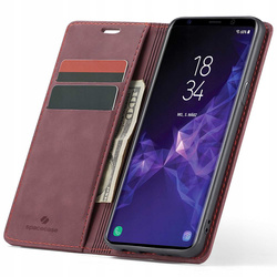 Etui z klapką Spacecase Wallet do Galaxy S9 czerwone