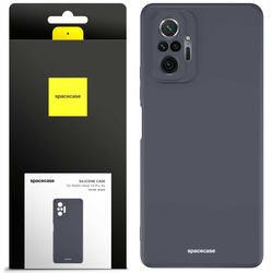 Etui silikonowe Spacecase Silicone Case do Redmi Note 10 Pro czarne