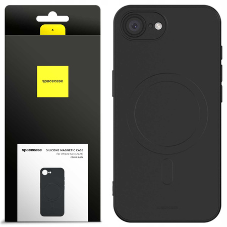 Etui Spacecase Silicone Magnetic do iPhone 16e czarne