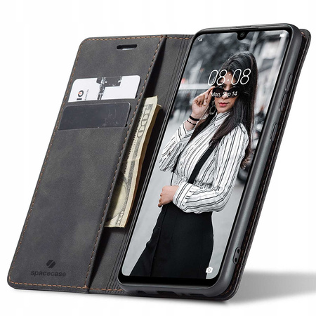 Etui z klapką Spacecase Wallet do Huawei P30 Lite czarne