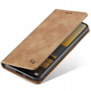 Etui z klapką Spacecase Wallet do Poco X6 / RM Note 13 Pro 5G jasno brązowe