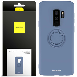 Etui Spacecase Silicone Ring do Galaxy S9+ niebieskie
