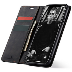 Etui z klapką Spacecase Wallet do iPhone Xr czarne