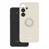 Etui Spacecase Silicone Ring do Galaxy S24 kremowe