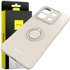 Etui Spacecase Silicone Ring do Poco X6 / RM Note 13 Pro 5G kremowe