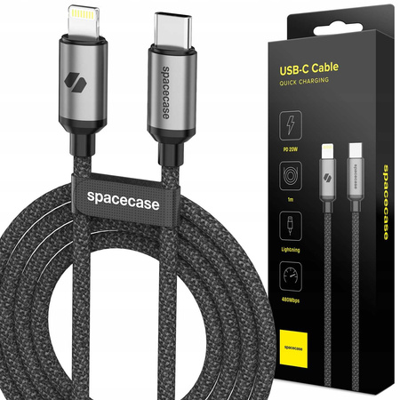 Spacecase USB-C to Lightning Cable 1M 20W CL05