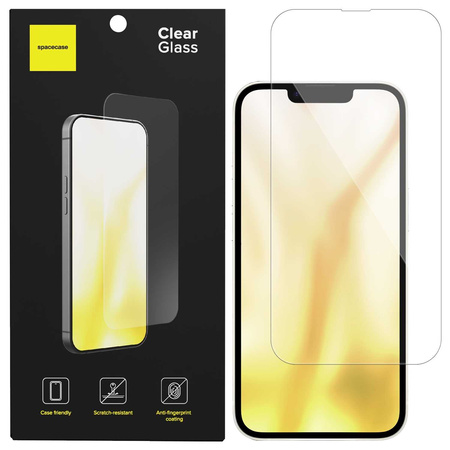 Szkło hartowane Spacecase Clear Glass do iPhone 13/13 Pro/14/16e
