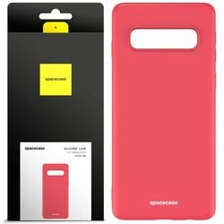 Etui silikonowe Spacecase Silicone Case do Galaxy S10+ czerwone