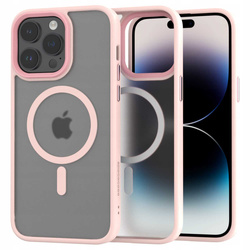 Etui Spacecase Hybrid Mag do iPhone 14 Pro Max różowe