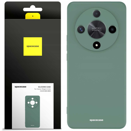 Etui silikonowe Spacecase Silicone Case do Honor Magic 6 lite ciemno zielone