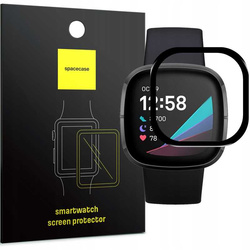 Szkło hybrydowe Spacecase Hybrid Glass do FitBit Versa Sense