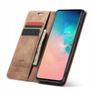 Etui z klapką Spacecase Wallet do Galaxy S10e jasno brązowe