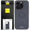 Etui Spacecase Silicone Ring do iPhone 15 Pro czarne