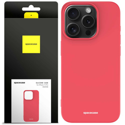 Spacecase Silicone Case iPhone 15 Pro red