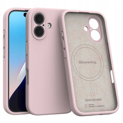 Spacecase Silicone Mag iPhone 16 baby pink