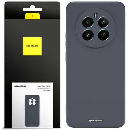 Etui silikonowe Spacecase Silicone Case do Realme 12+ 5G czarne