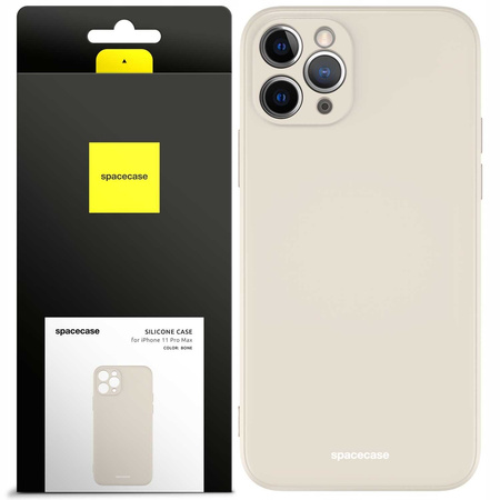 Spacecase Silicone Case iPhone 11 Pro Max bone