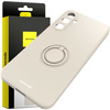 Etui Spacecase Silicone Ring do Galaxy S23 FE kremowe
