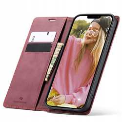 Etui z klapką Spacecase Wallet do iPhone 13 czerwone
