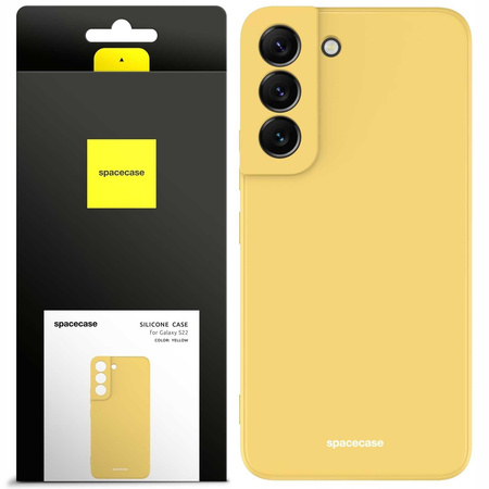 Spacecase Silicone Case Galaxy S22 yellow