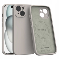 Spacecase Silicone Mag iPhone 15 stone