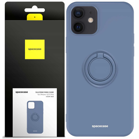 Spacecase Silicone Ring iPhone 12/12 Pro blue