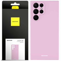 Etui silikonowe Spacecase Silicone Case do Galaxy S22 Ultra liliowe