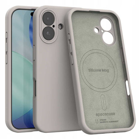 Spacecase Silicone Mag iPhone 17 stone