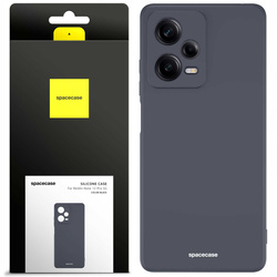 Etui silikonowe Spacecase Silicone Case do Redmi Note 12 Pro 5G czarne