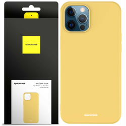 Etui silikonowe Spacecase Silicone Case do iPhone 12 Pro Max żółte