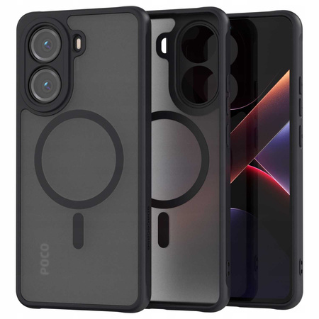 Spacecase Hybrid Mag Poco X7 Pro 5G black
