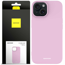 Etui silikonowe Spacecase Silicone Case do iPhone 15 liliowe
