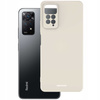 Etui silikonowe Spacecase Silicone Case do Redmi Note 11 Pro 5G kremowe