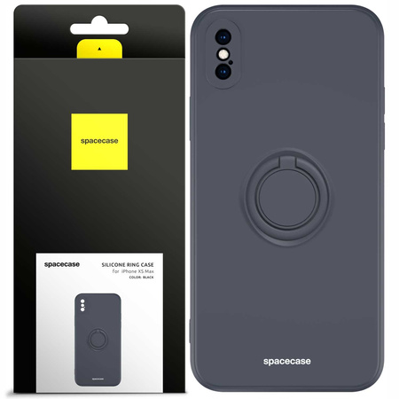Spacecase Silicone Ring iPhone XS Max black